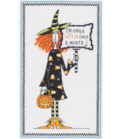 Witch Counted Cross Stitch Kit-6''X 10''